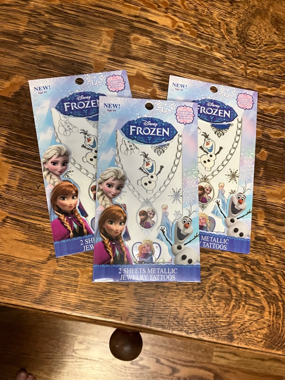 Disney Frozen metallic temporary tattoos *3 full packages birthday party fun